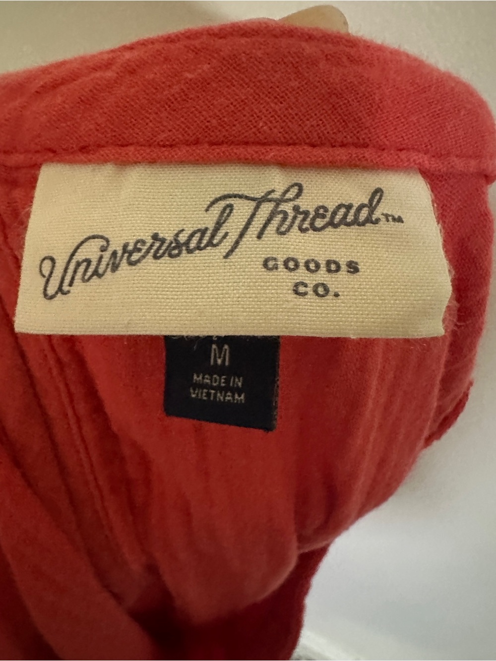 Universal Thread Coral Red Tiered Dress - Picture 7 of 7